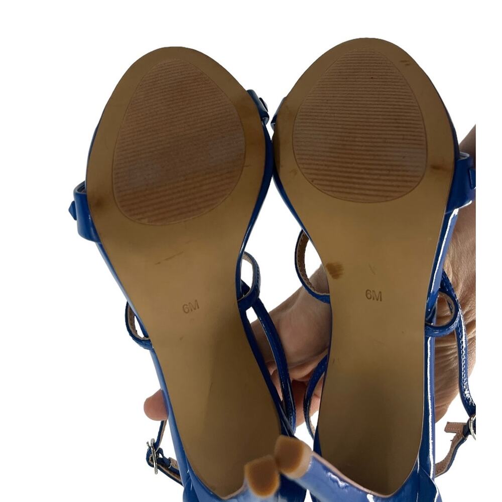 STEVE MADDEN Blue Studded Heel SZ 6 - Picture 7 of 12
